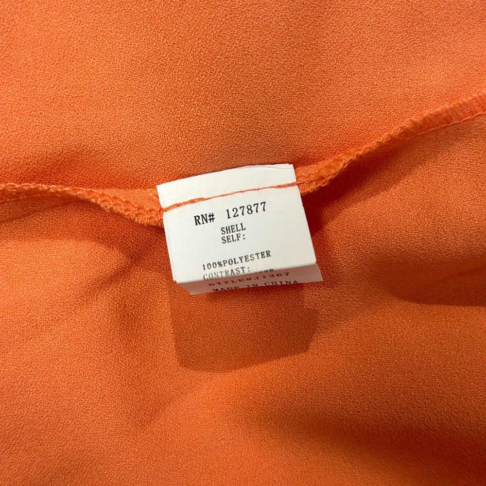 Anna Grace Orange One Button Blazer Size M - Picture 6 of 12
